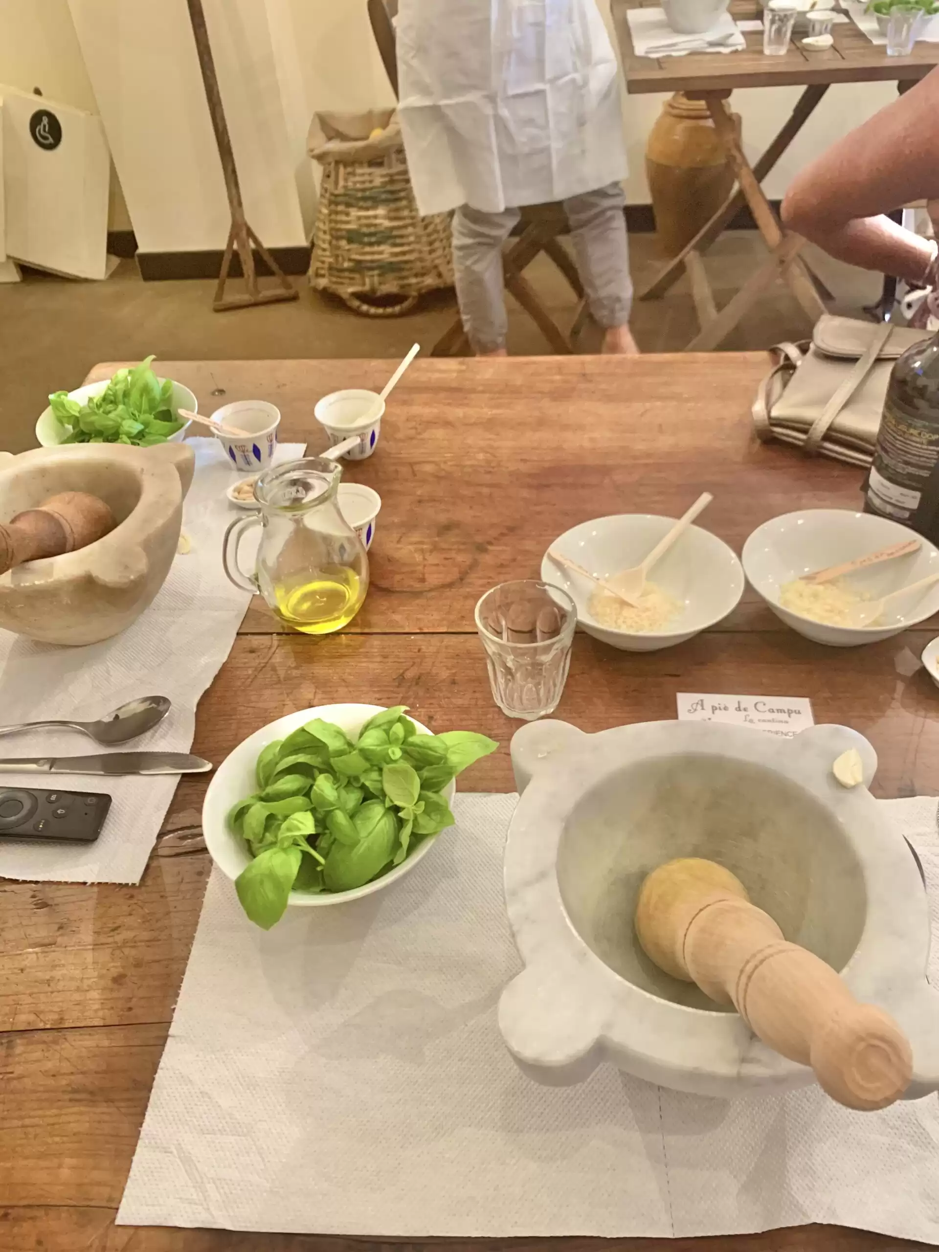 Authentic Pesto Making Class with Wine - Manarola