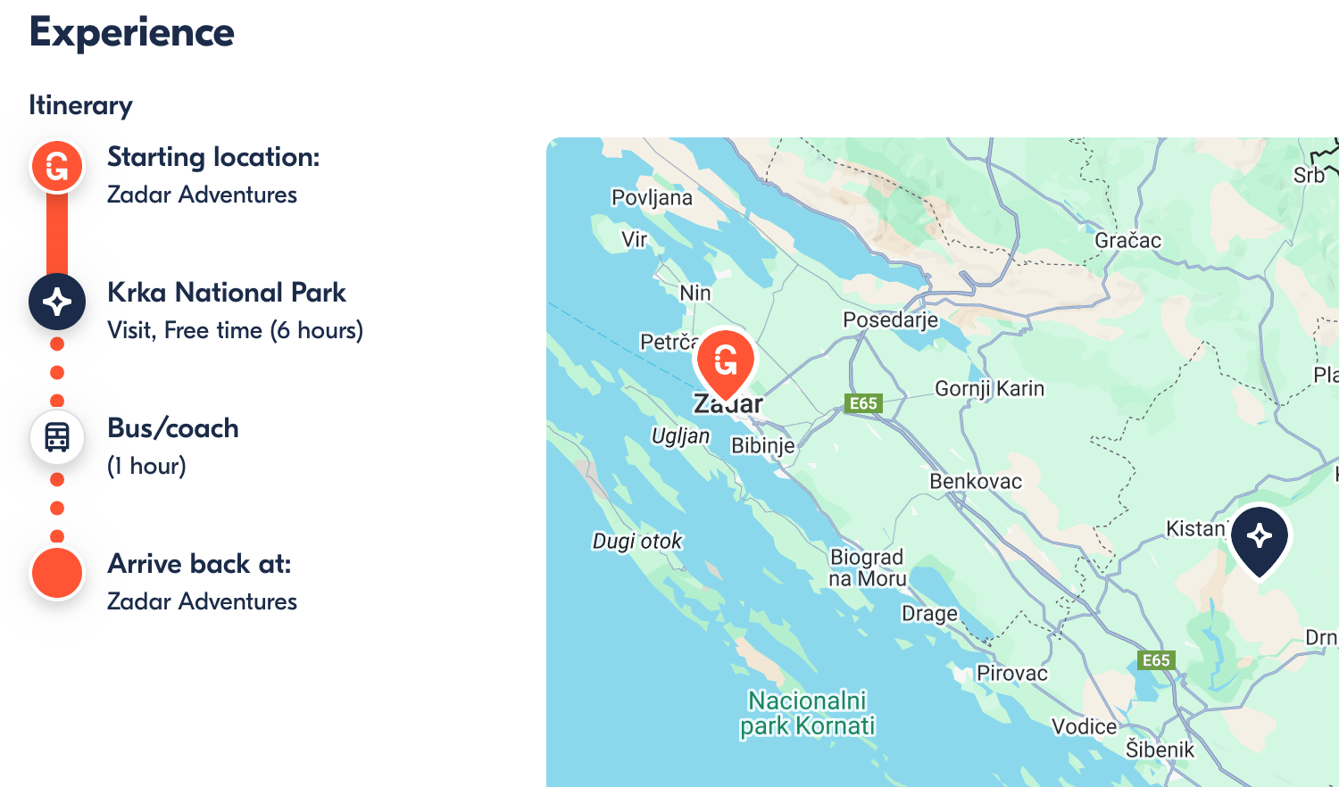 From Zadar: Krka Waterfalls Day Tour