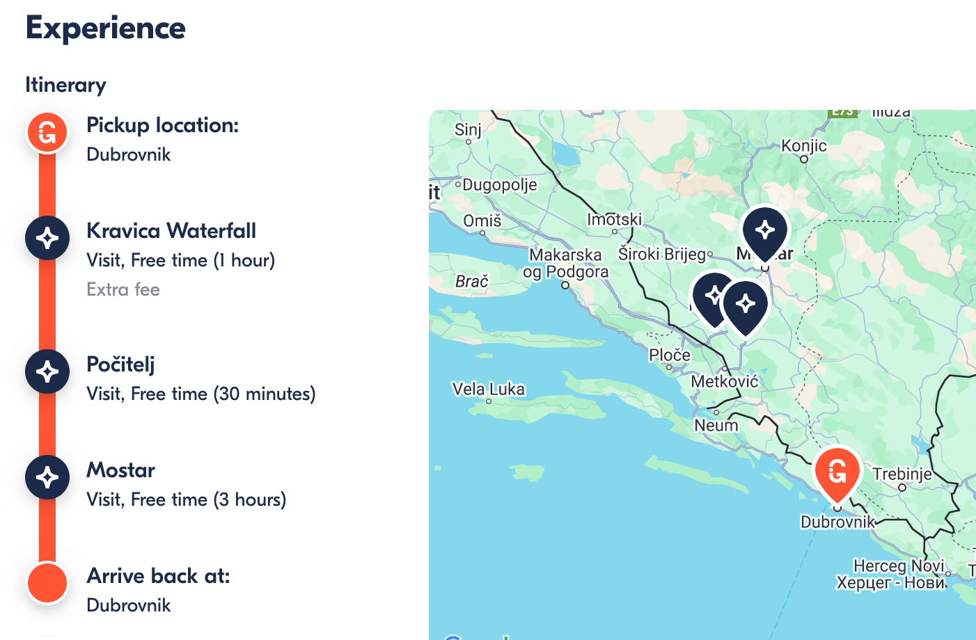 Dubrovnik: Kravica Waterfalls, Mostar and Pocitelj Day Trip