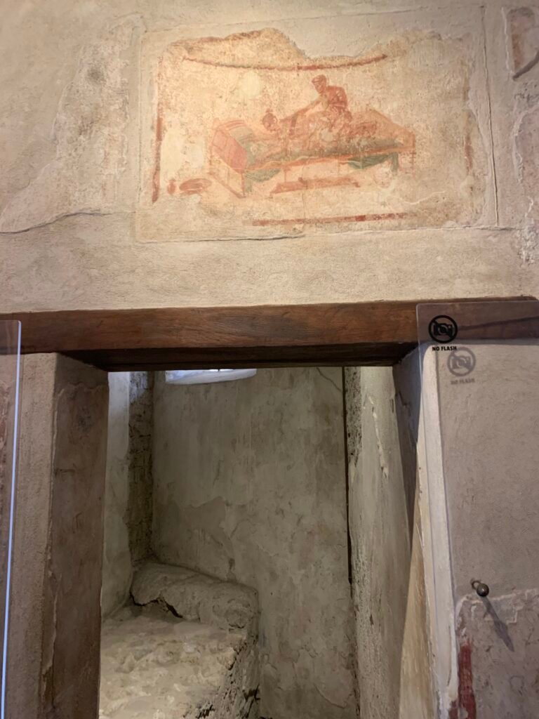 The brothel of Pompeii when visiting pompeii italy